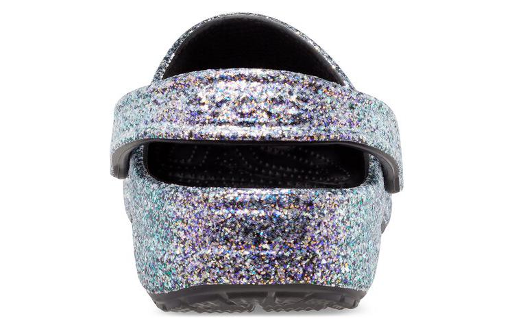 Crocs Classic Glitter Clogs 'Silver Multi' 205942-0C4