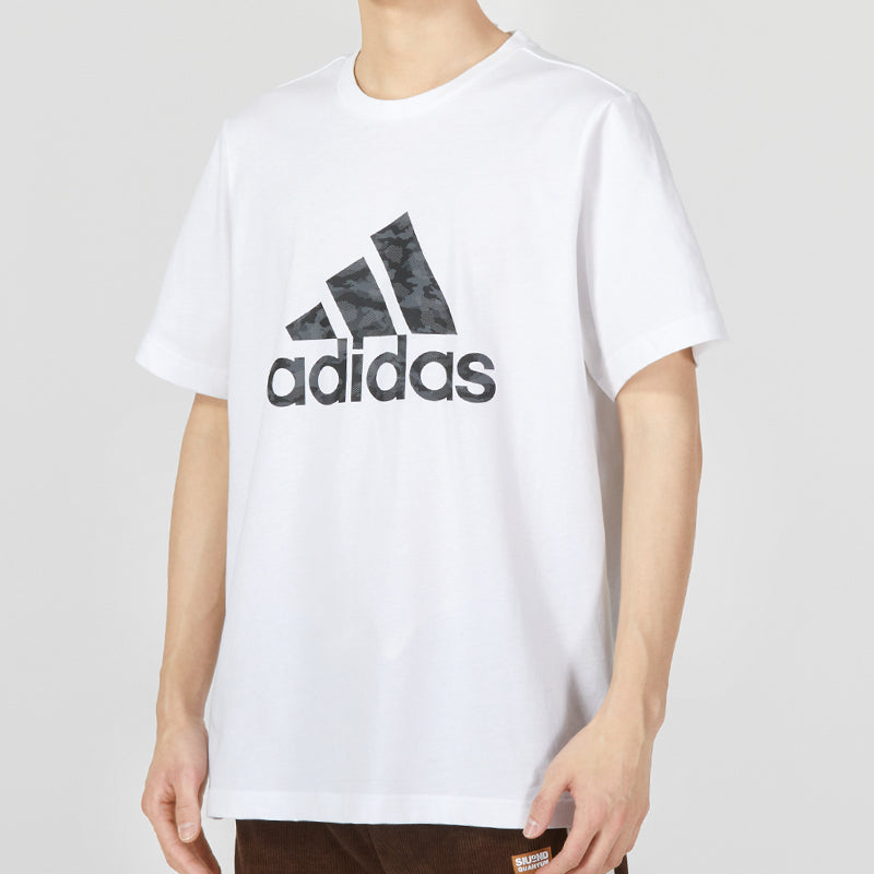 adidas Camo Short Sleeve Tee 'White' HA7212