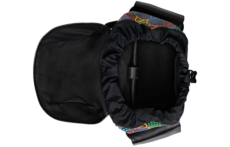 Gucci Series GG Pattern Printing Canvas backpack Black 598140-HPUCN-1058