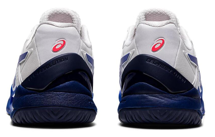 (WMNS) ASICS Gel Resolution 8 'White Lapis Lazuli Blue' 1042A072-107