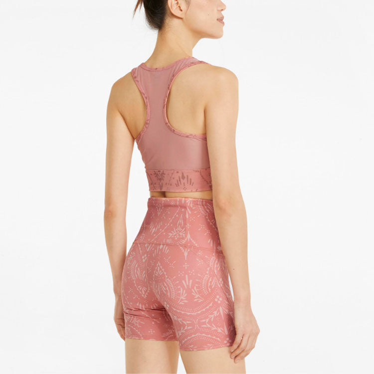 (WMNS) PUMA Studio Printed Cropped Training 'Rosette' 521561-24