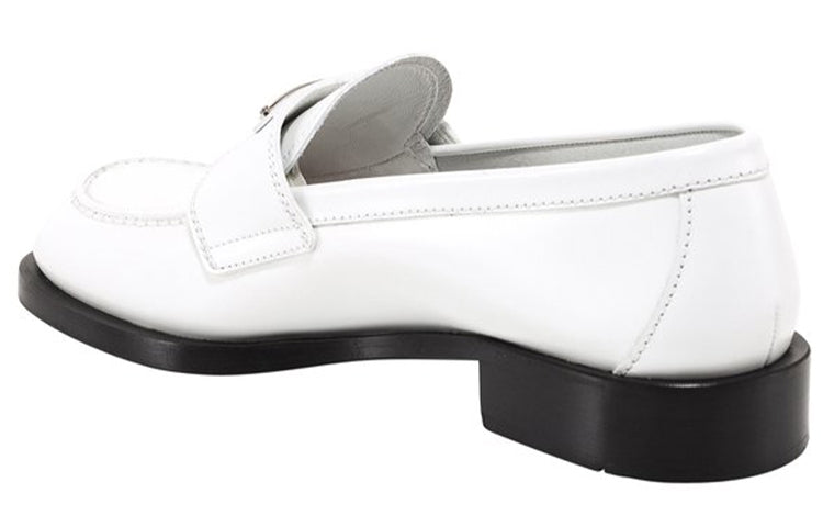 (WMNS) PRADA Patent Leather Loafers 'White' 1D238M_055_F_0009