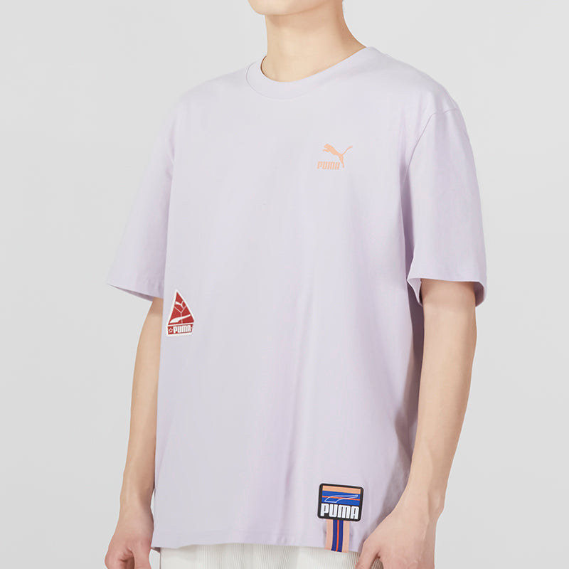 PUMA Sportswear Logo Tee 'Purple' 677382-17