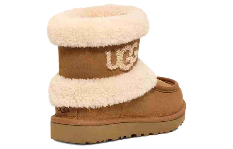 (WMNS) UGG Classic Ultra Mini Fluff 'Chestnut' 1145410-CHE