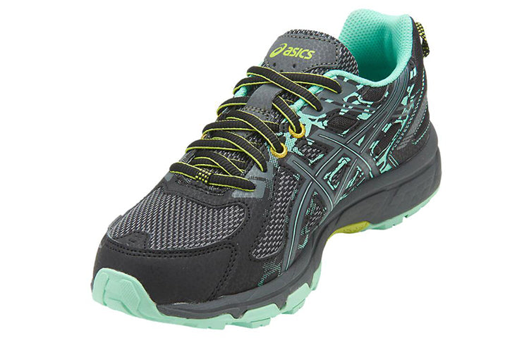 (WMNS) ASICS Gel-Venture 6 'Black Grey Green' T7G7N-9097