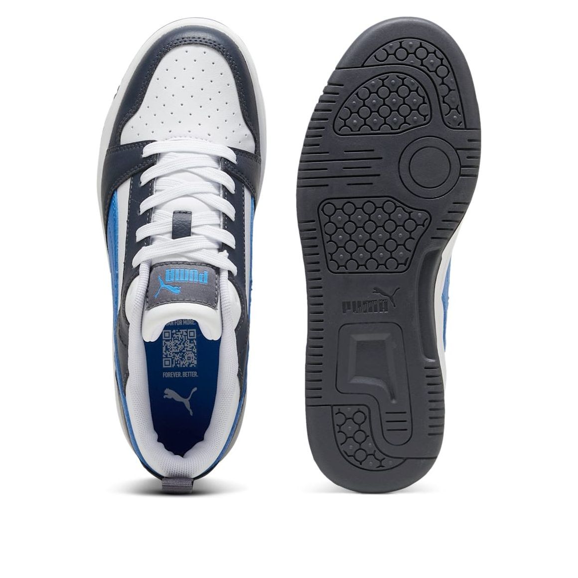 (GS) PUMA Rebound V6 Low 'Hyperlink Blue Galactic Grey' 393833-16
