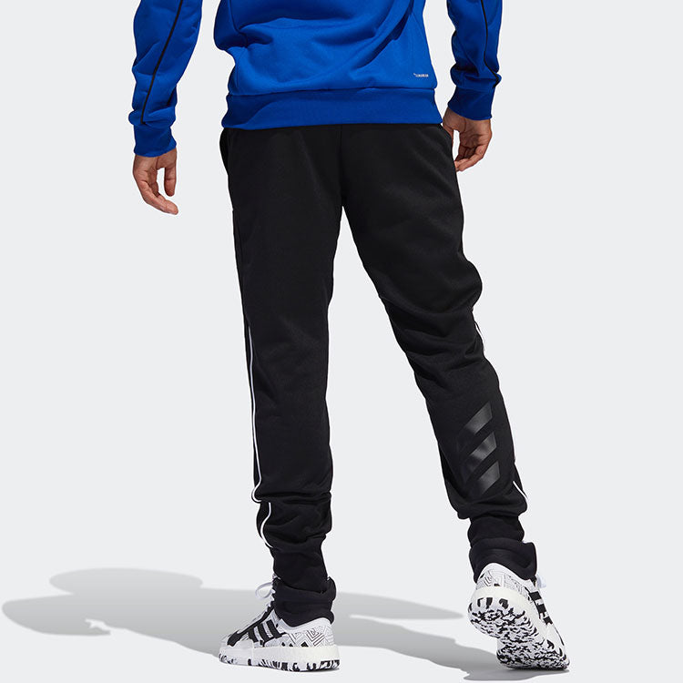 adidas Sports Casual Fleece Basketball Trousers Men's Black EC6235