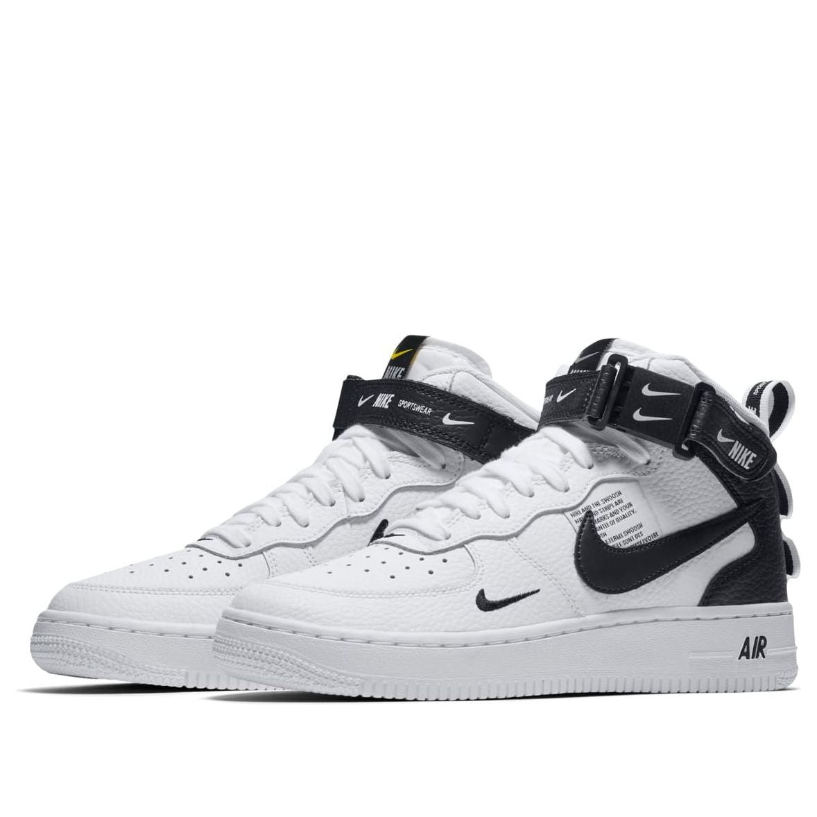 (GS) Nike Air Force 1 Mid LV8 'White Black' AV3803-100