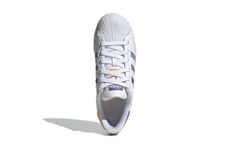 (GS) adidas originals Superstar 'White Purple' GY3313
