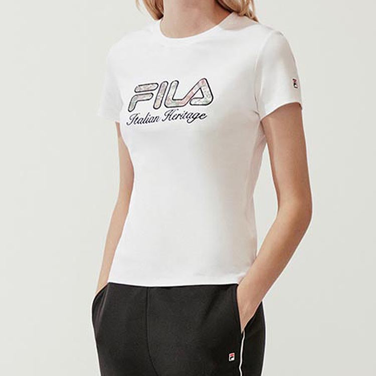 (WMNS) FILA Casual White Bottoming Shirt F11W018101F