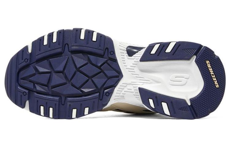 (WMNS) Skechers Stamina V2 'White Navy' 167270-NTNV