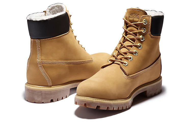 Timberland 6 Inch Premium Waterproof Warm Lined Boot 'Wheat Nubuck' A2E31231