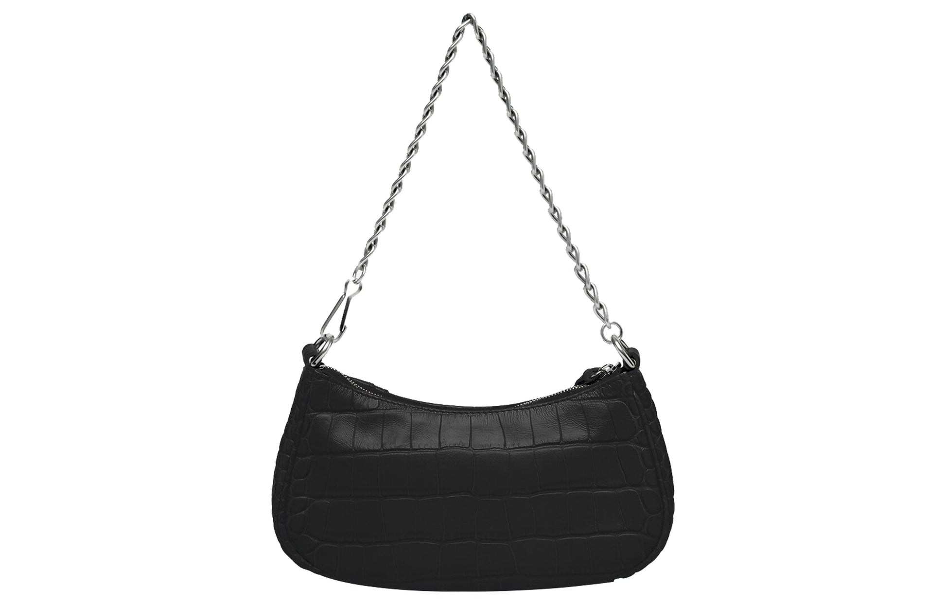 (WMNS) Balenciaga Le Cagole Mini Bag With Chain Crocodile Embossed 'Black' 69581423EJY1000
