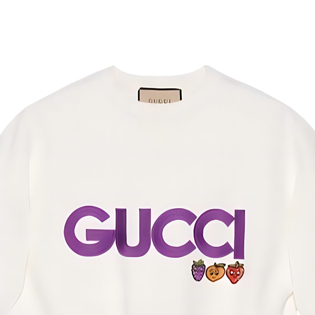 (WMNS) Gucci Cotton Jersey Sweatshirt With Patch 'Off White' 773722-XJF8P-9088