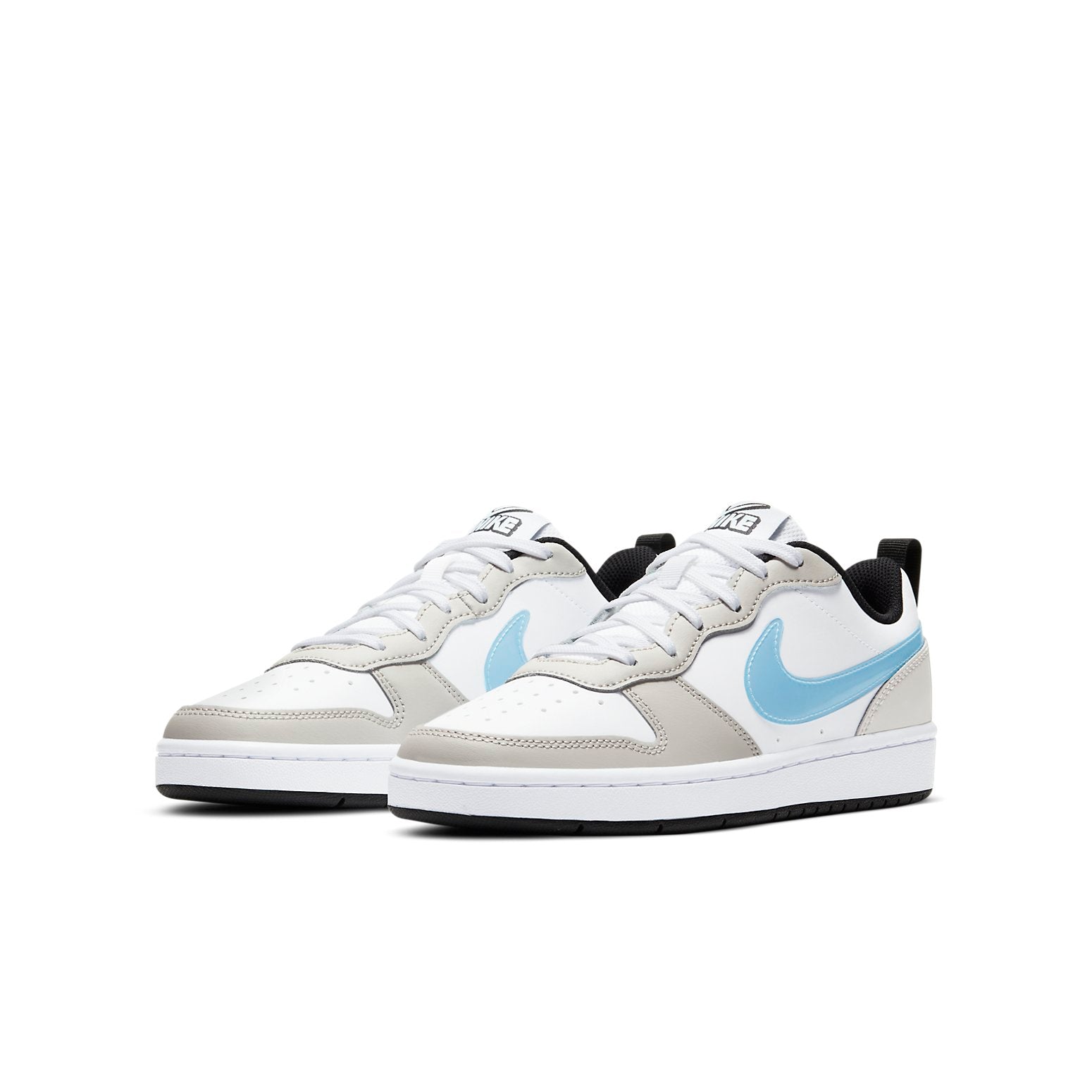 (GS) Nike Court Borough Low White/Blue/Grey CW1624-100