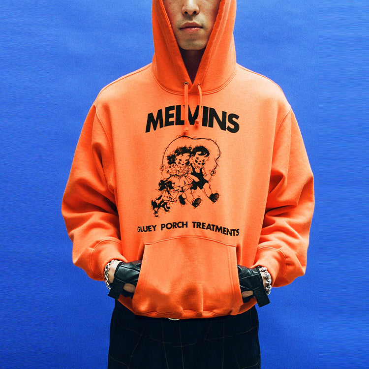 Supreme x Melvins Hooded Sweatshirt 'Orange Black' SUP-SS24-218
