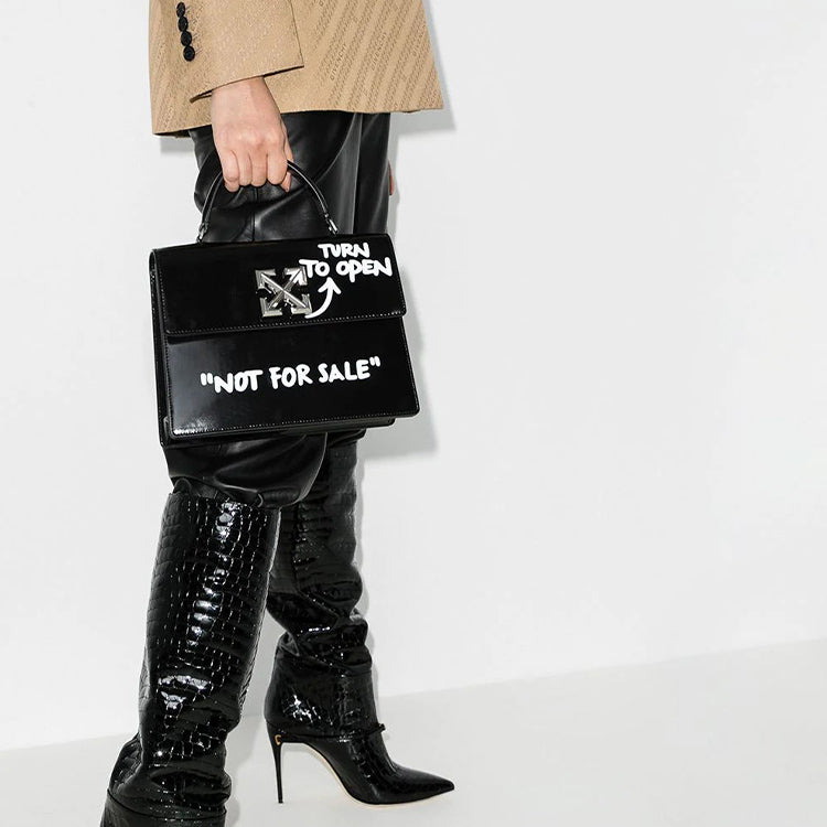 (WMNS) Off-White 2.8 Jitney Black Handbag OWNA090E20LEA0011001