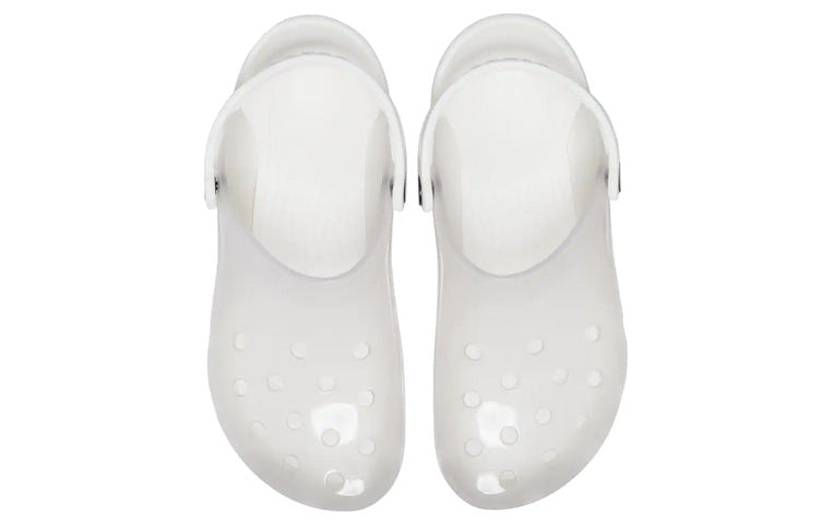 (WMNS) Crocs Jelly Crocs Transparent Unisex White Sandals 206908-100
