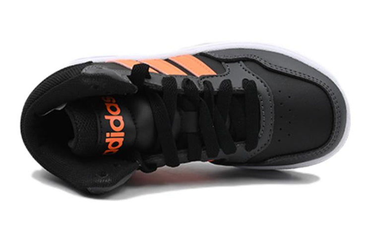 (GS) adidas Hoops 3.0 Mid Shoes 'Black Grey Orange' HQ4492