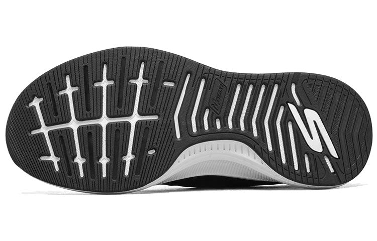 (WMNS) Skechers Black 128079-BKW