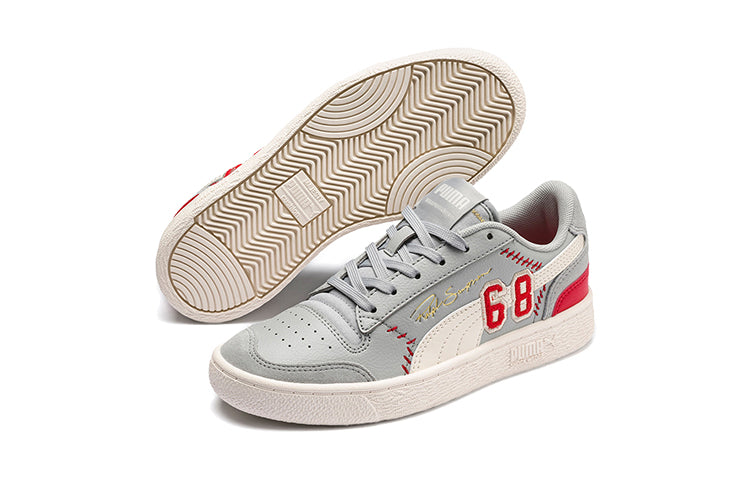 Collegiate X PUMA Ralph Sampson Lo (Big Kids) Casual Shoes Grey/Red/White 371450-01