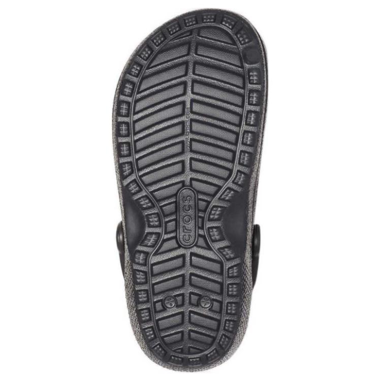 Crocs Classic Glitter Lined Clogs 'Black' 205842001