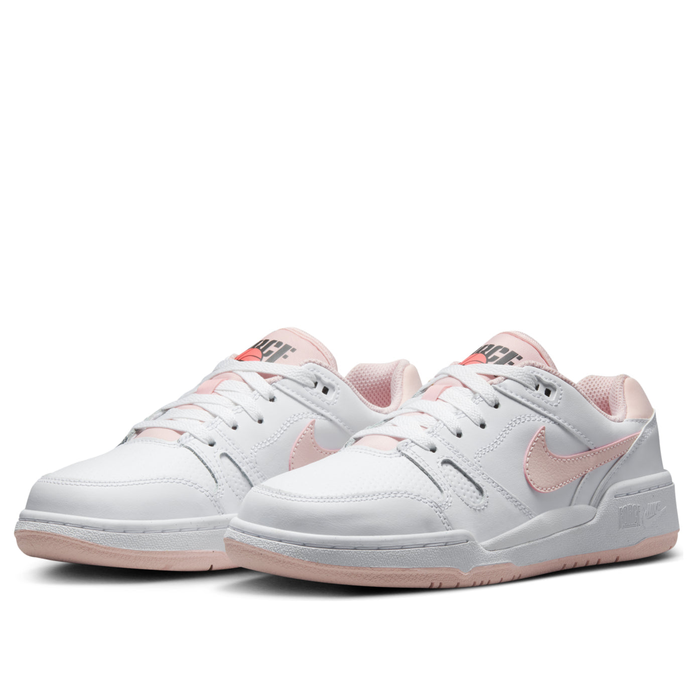 (GS) Nike Full Force Low 'White Bright Mango Black Echo Pink' FV5929-107