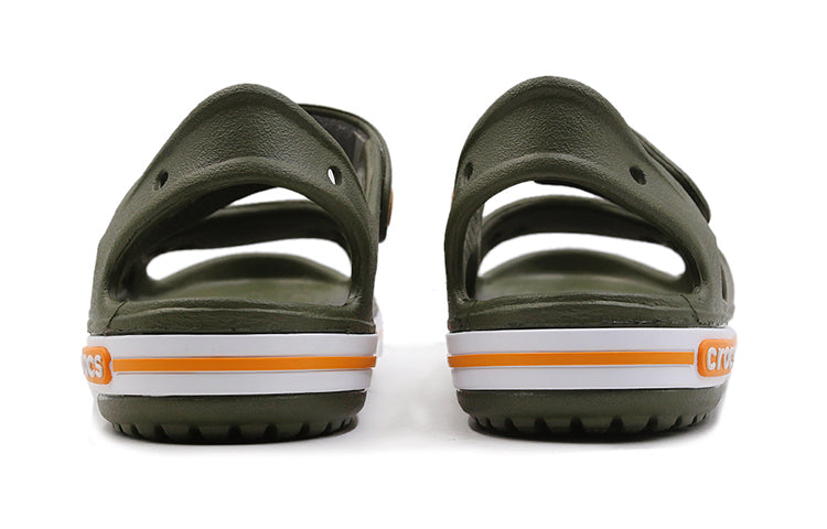 (PS) Crocs Flat Casual Army Green Sandals 14854-309