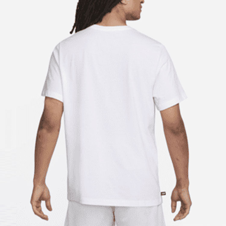 Nike Dri-FIT KD Logo Geometry Pattern Printing Solid Color Short Sleeve White DQ1876-100
