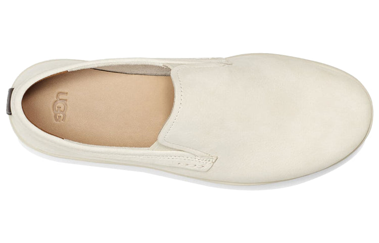 UGG Pismo Slip On Fashion Casual One Pedal Skate Shoes White 1110980-BNW