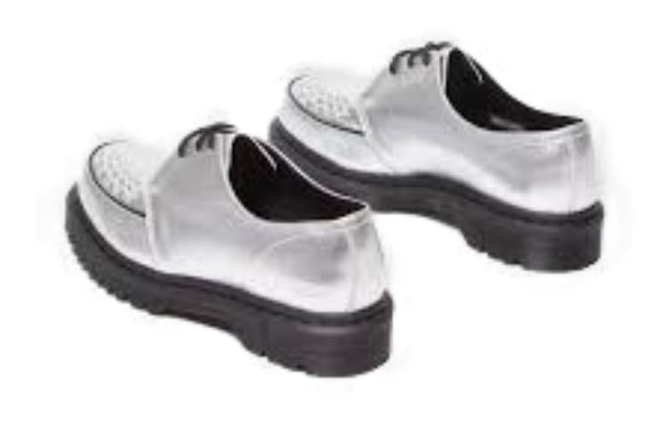 Dr. Martens Ramsey Supreme Nappa Leather Creepers 'Silver' 31773040