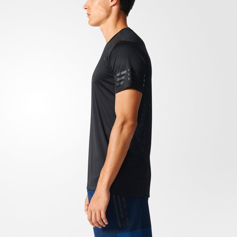 adidas Training Round Neck Pullover Sports Short Sleeve Black BK6120