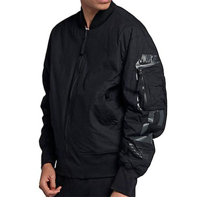 Nike Reversible aviator Casual sports padded Jacket Black AJ3588-010