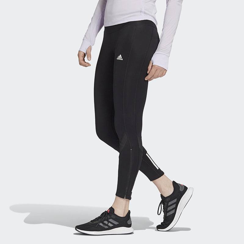 (WMNS) adidas Own The Run Tights Asia Sizing 'Black' FS9832