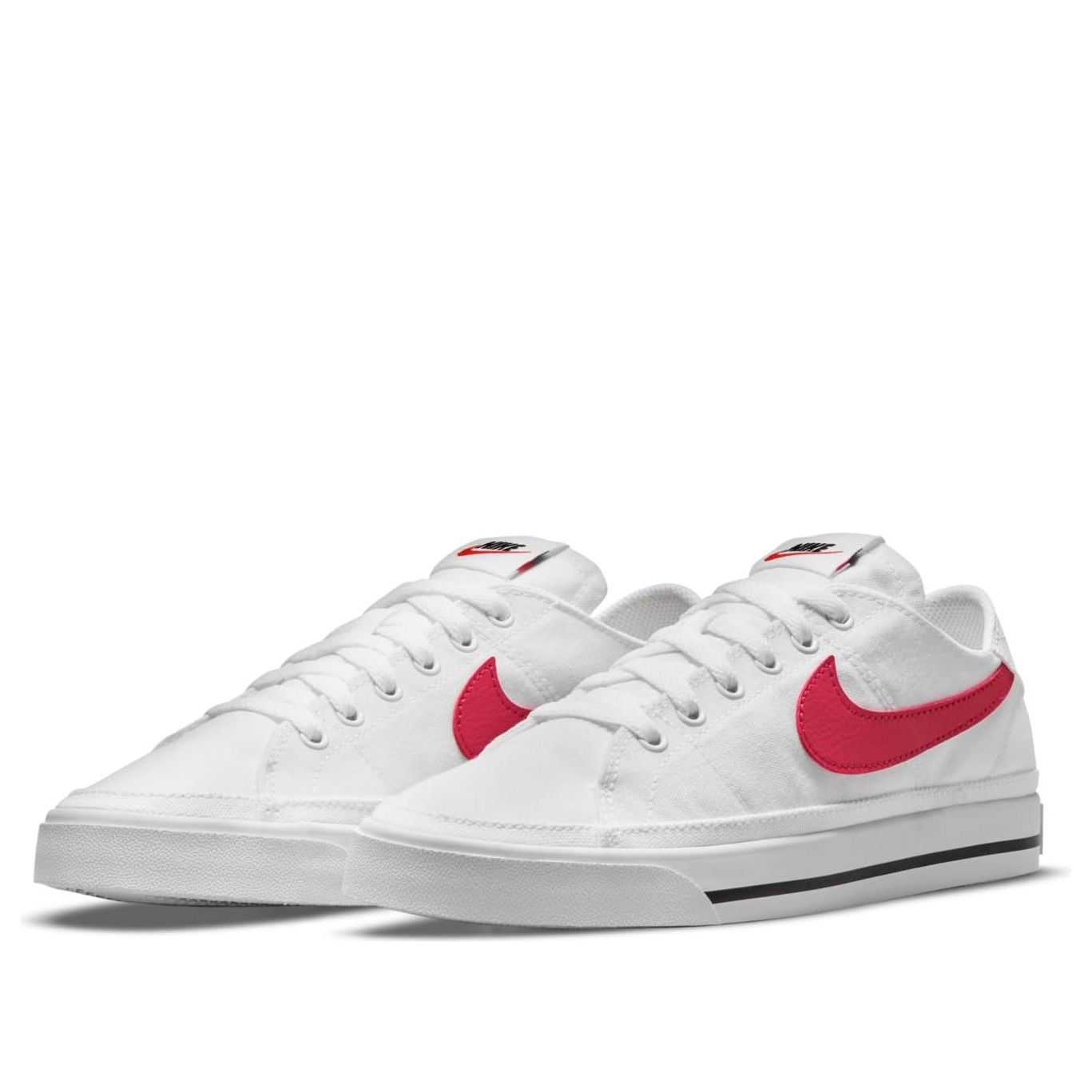 (WMNS) Nike Court Legacy Canvas Low-Top Sneakers White/Pink CZ0294-102