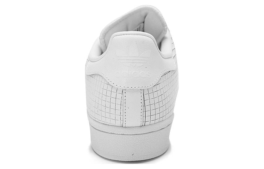adidas Superstar 'Scored Leather - Triple White' AQ8334