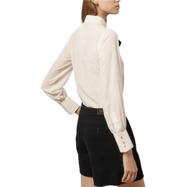(WMNS) Gucci Silk Crepe De Chine Shirt 'Ivory' 771808-ZAAOG-9136