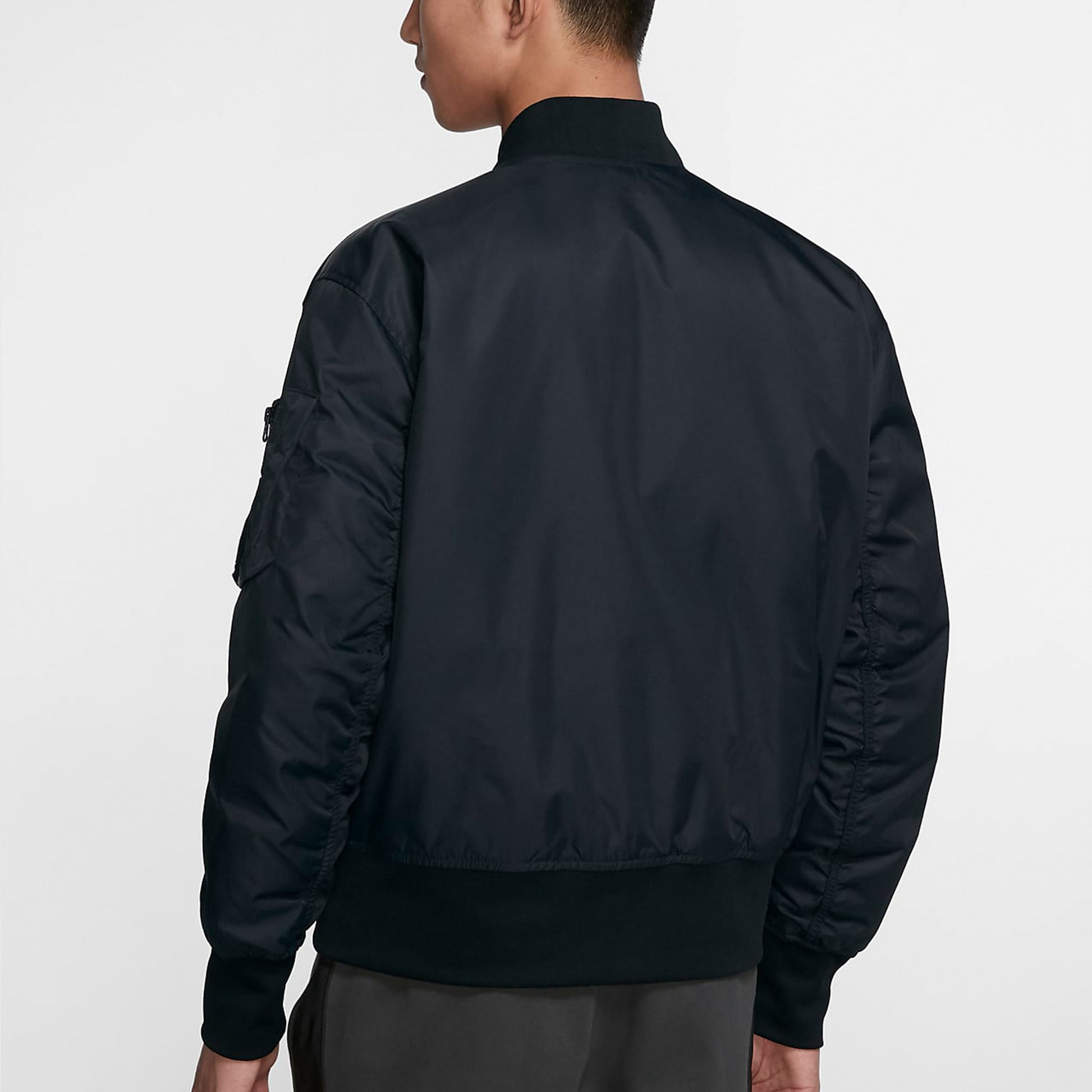 Nike baseball padded Jacket flight Jacket Men Orange/Black AR2184-012