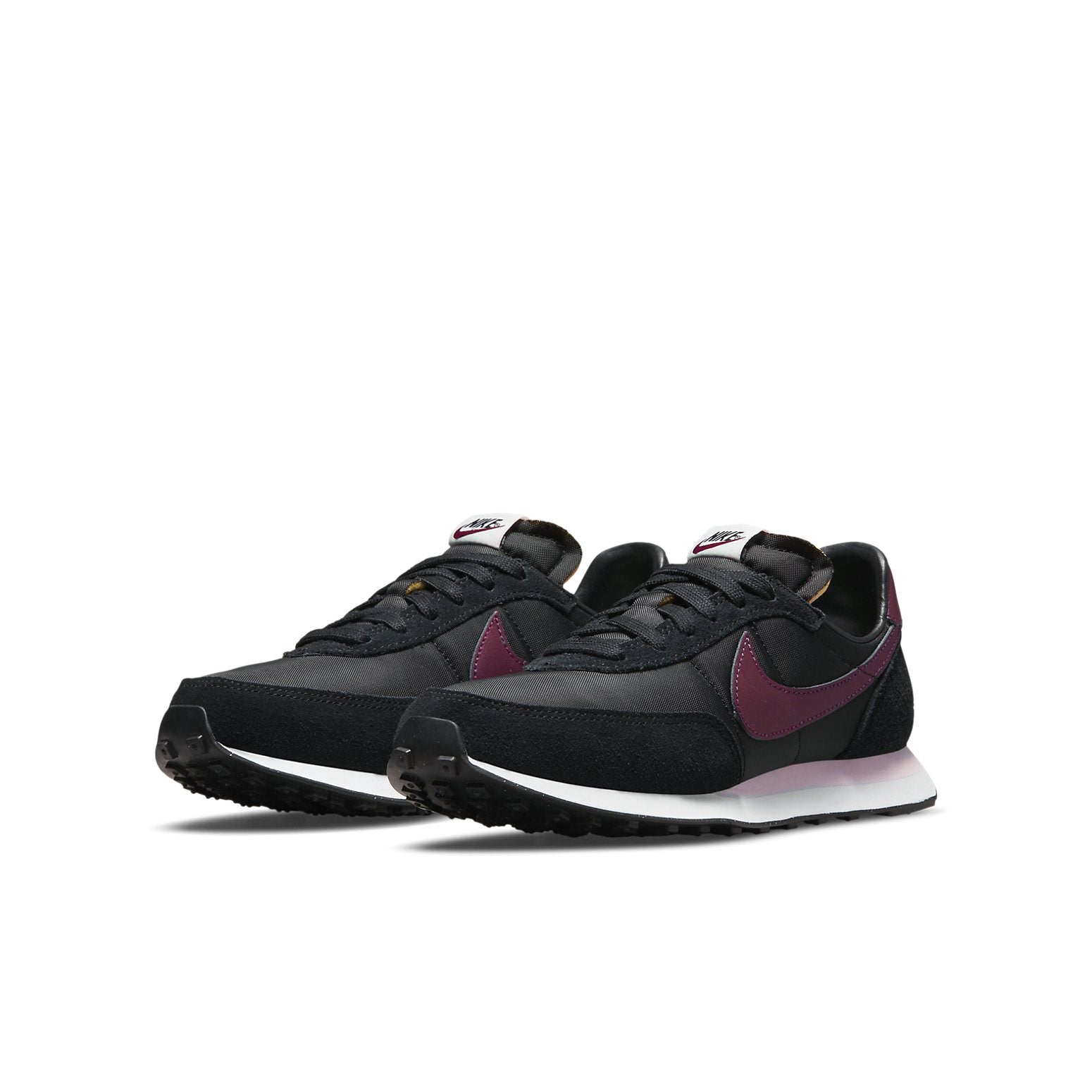 (GS) Nike Waffle Trainer 2 'Black Dark Beetroot' DC6477-002