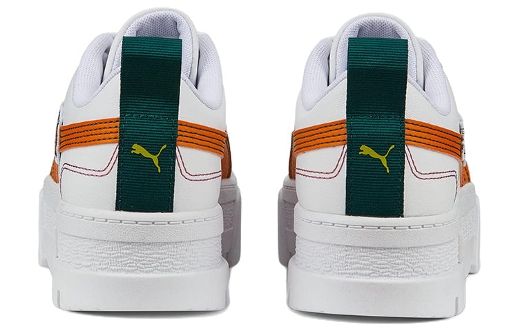 (WMNS) PUMA Mayze Pierced 'White Orange Brick' 386582-02