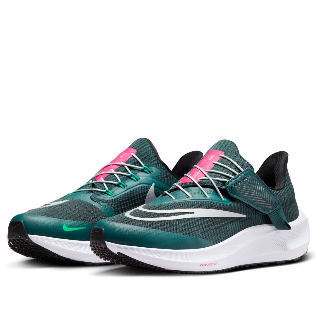 (WMNS) Nike Air Zoom Pegasus 39 FlyEase 'Deep Jungle Metallic Silver' DJ7383-301