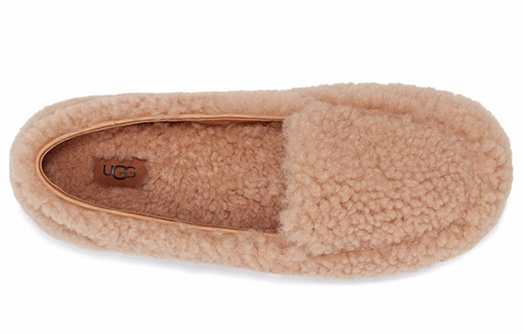 (WMNS) UGG Hailey Fluff Loafer Slip-On 'Pink Peach' 1095108-BNZ
