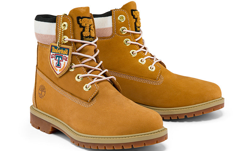 (WMNS) Timberland 6 Inch Heritage Premium Waterproof Boots 'Wheat Nubuck and Stripes' A2R3GW