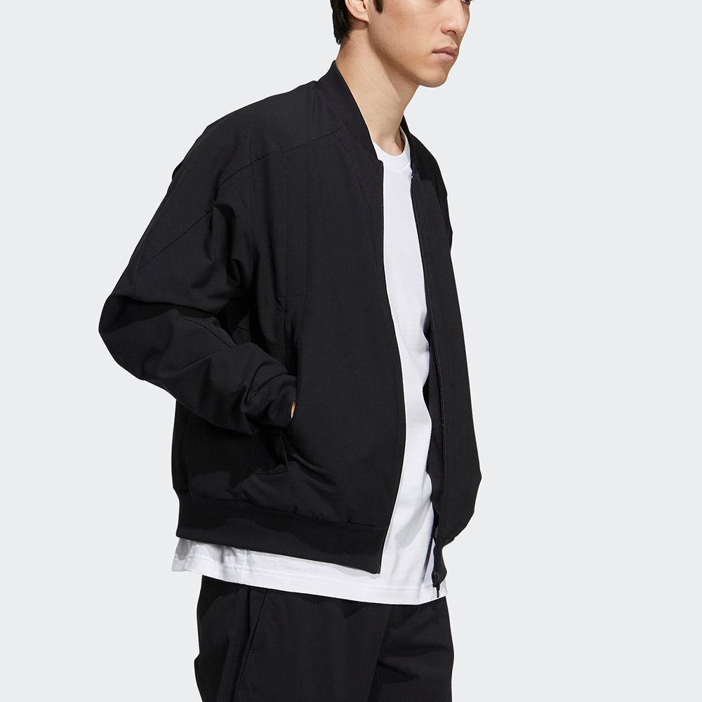 adidas Th Wv Warmbomb Solid Color Logo aviator Jacket Black H38398