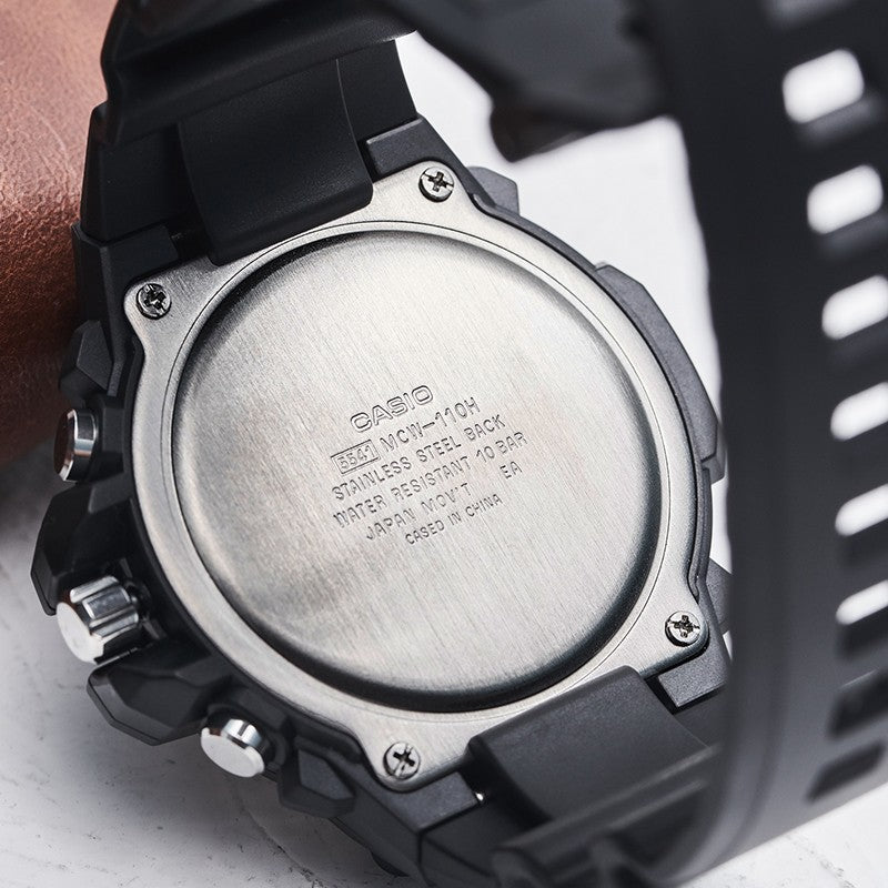 CASIO Waterproof Sports Mens Black Analog MCW-110H-9A