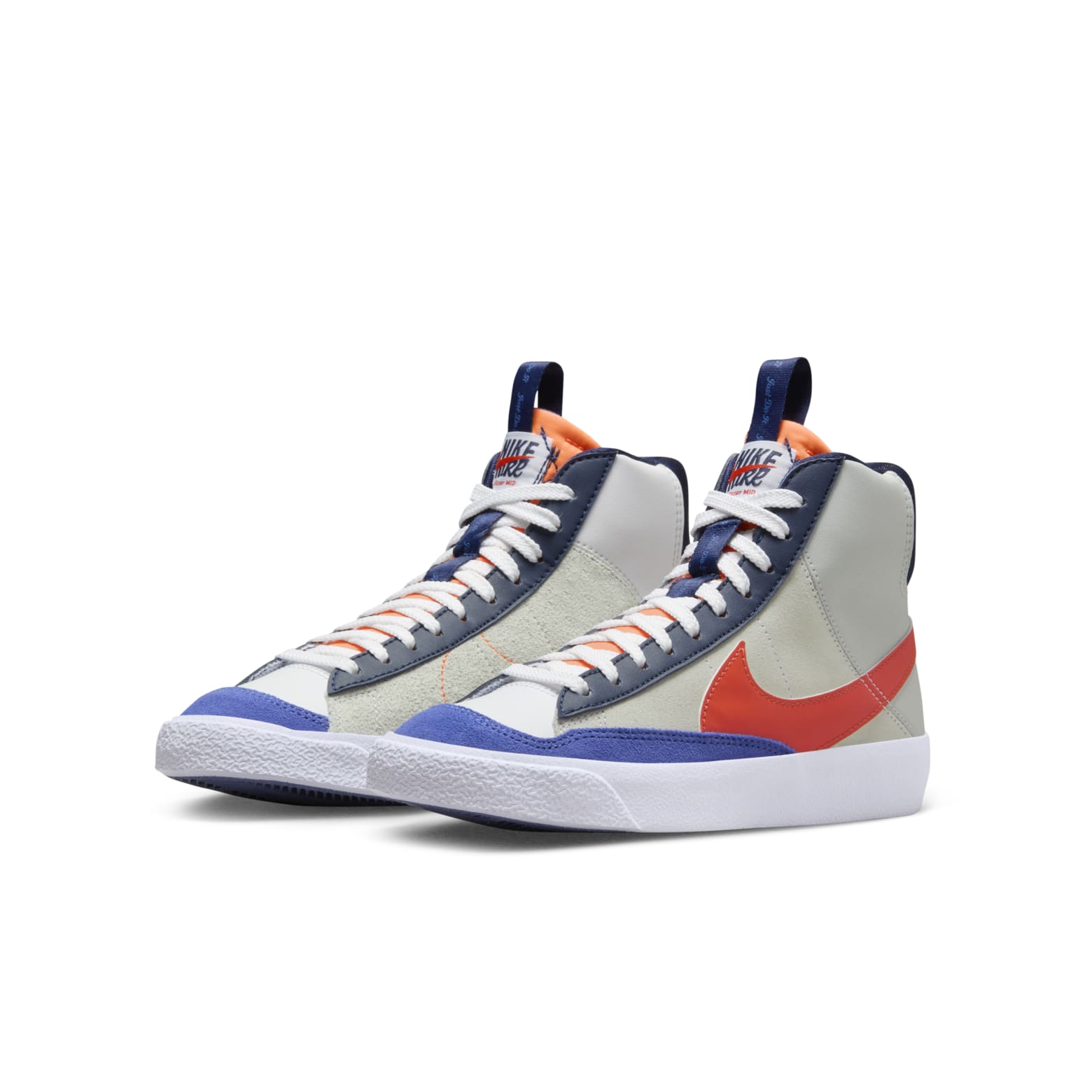(GS) Nike Blazer Mid '77 SE 'Midnight Navy Team Orange' FQ7413-100