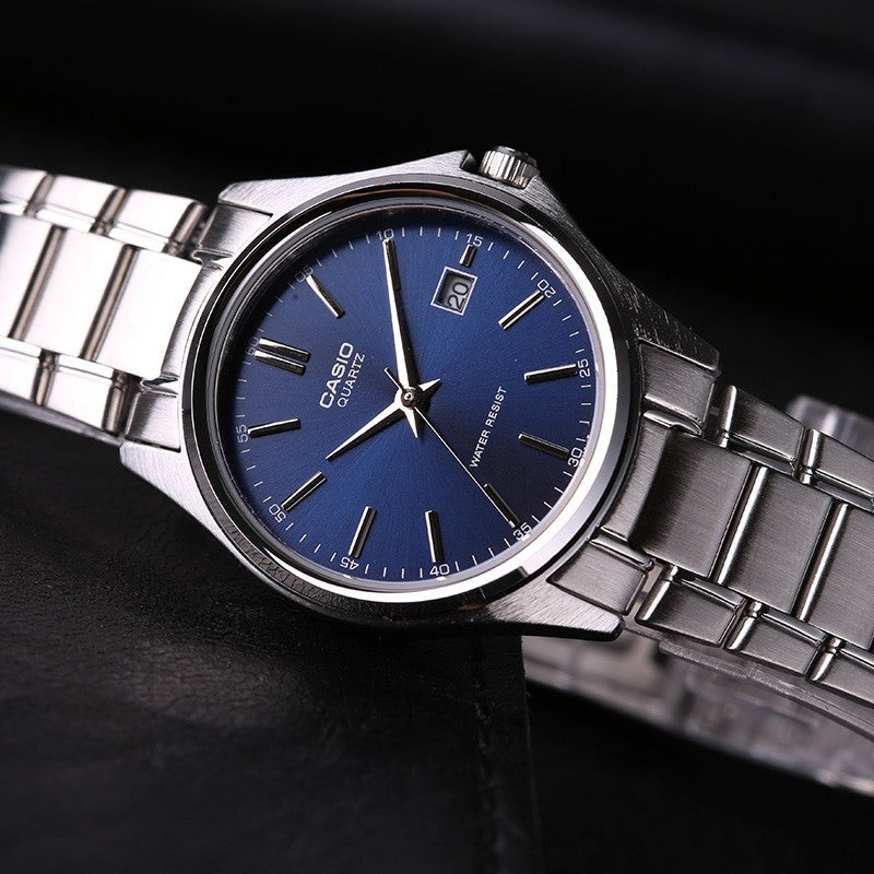CASIO Waterproof Quartz Stainless Steel Strap Blue Dial Blue Analog LTP-1183A-2A