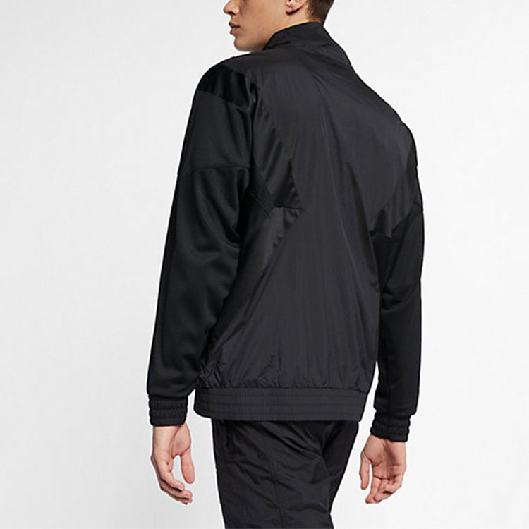 Air Jordan Sports Stand Collar Windproof Woven Jacket Black AO0556-010
