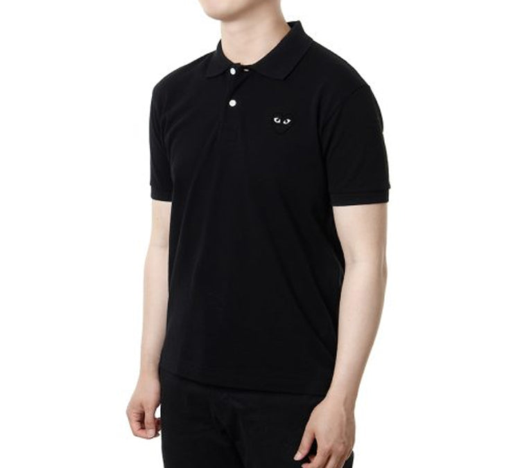 COMME des GARCONS PLAY Polo Black Emblem 'Black' AZ-T066-051-1