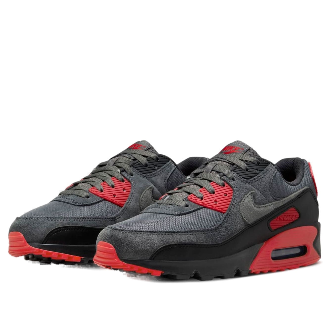 Nike Air Max 90 'Smoke Grey Fire Red' DM0029-007